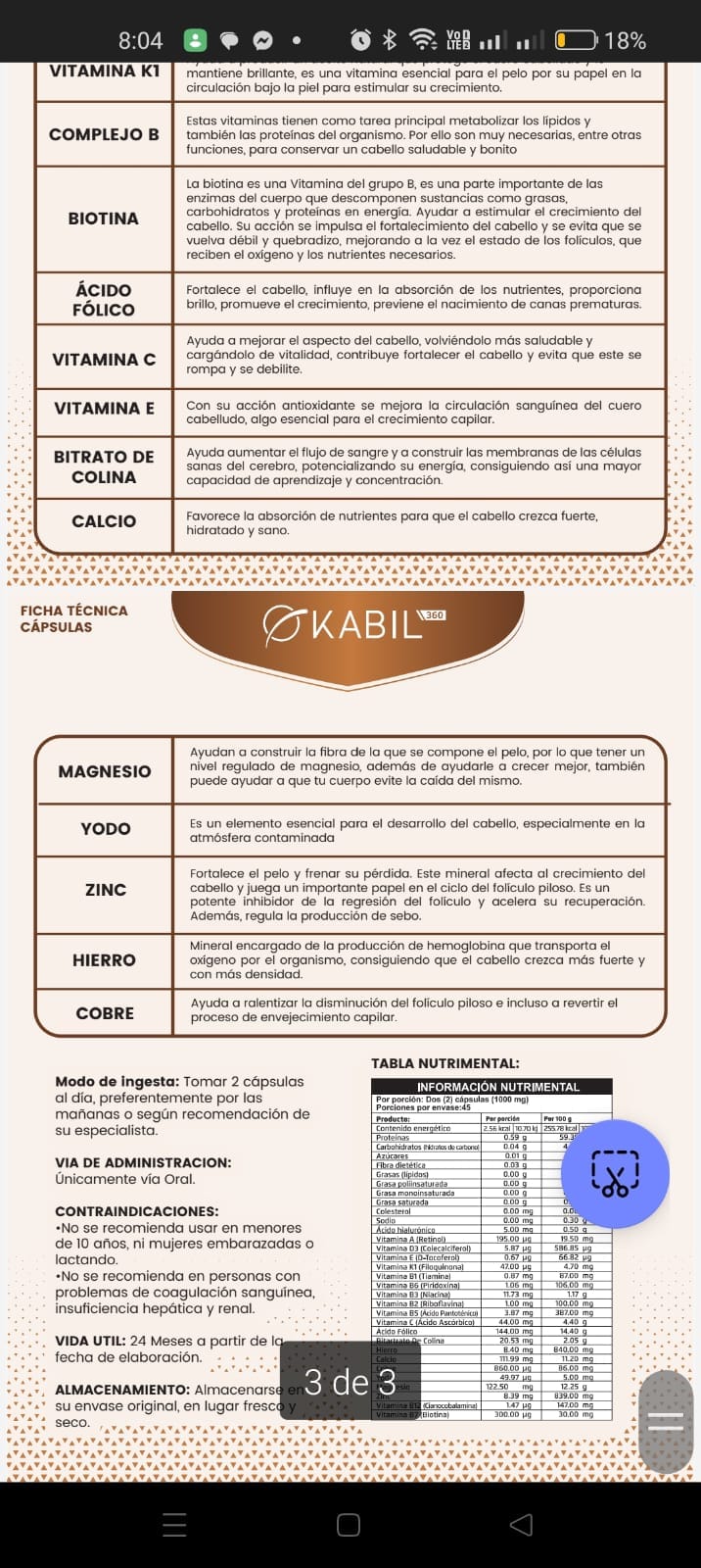 Multivitamínico Kabil 4